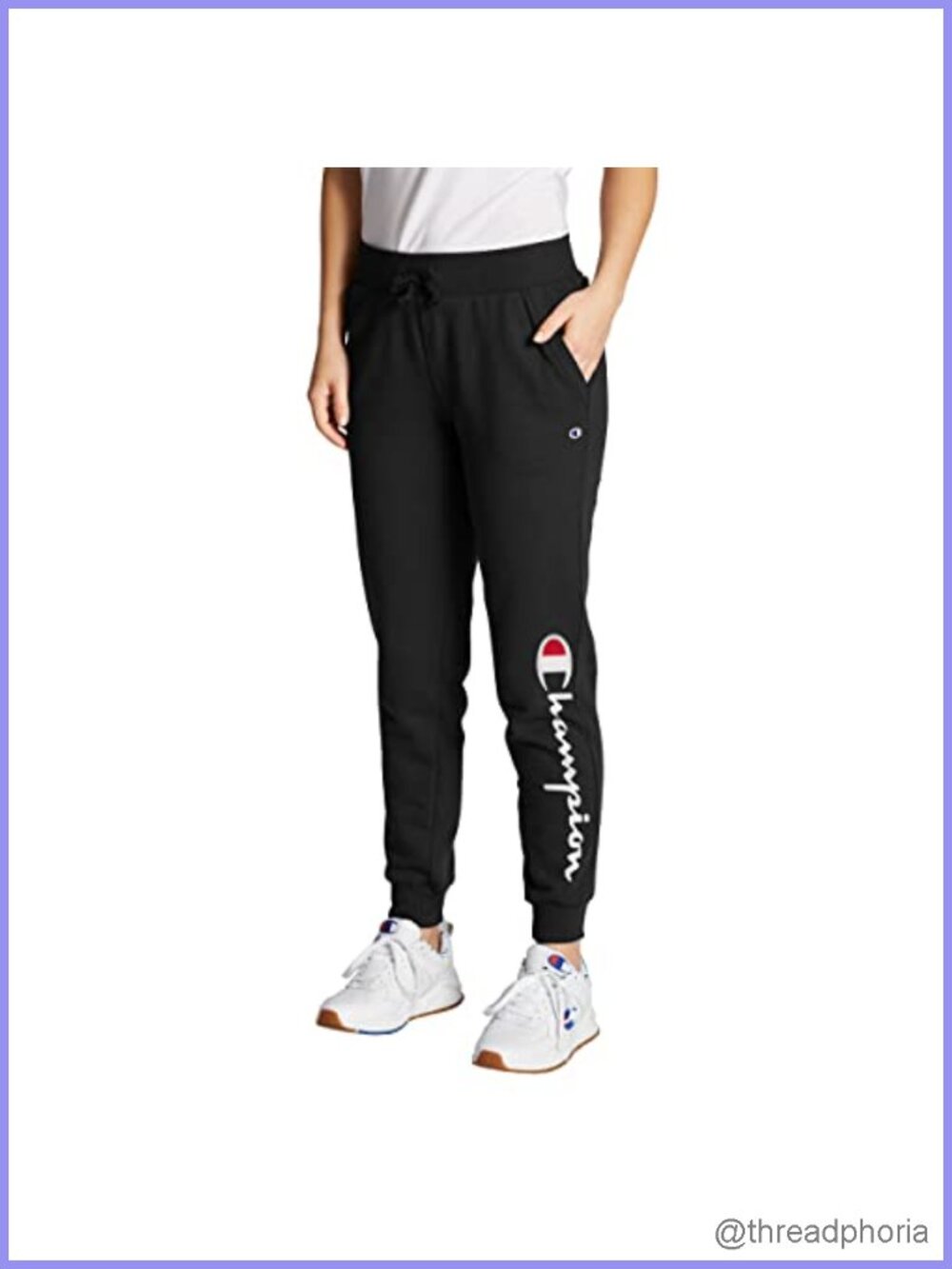 Women's Cotton Blend Joggers with Pockets Adjustable Waist